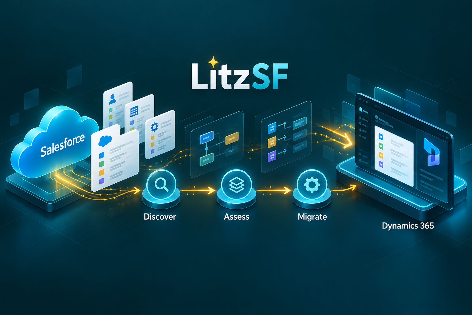 LitzSF guided Salesforce discovery, assessment and Dynamics 365 migration